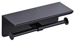 G-TEQ - держатель туалетной бумаги с полочкой для телефона черный