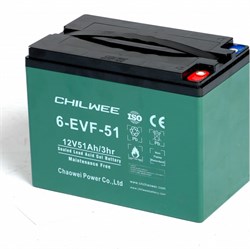 Chilwee 6-EVF-51 - тяговый аккумулятор 266098 - фото 33337