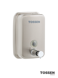 TOSSEN MN-500 M (Steel Line) - механический диспенсер жидкого мыла 211060 - фото 33891