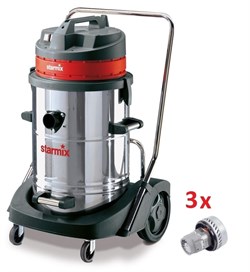 Starmix GS 3078 PZ - трехтурбинный водопылесос 106328 - фото 34585