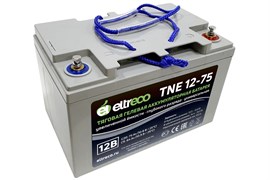 Eltreco TNE12-75 (12V60A/H C3) - гелевый тяговый аккумулятор