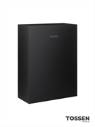 TOSSEN MV 2400 MB - прямоугольное мусорное ведро, 25л. (коллекция "Матовый чёрный") 211095