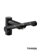 TOSSEN LS 1702 MB  - смеситель с сушилкой для рук (бесщеточный мотор) (коллекция "Матовый чёрный") 300055
