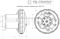 Размеры мотора Domel для пылесосов Ghibli, Starmix